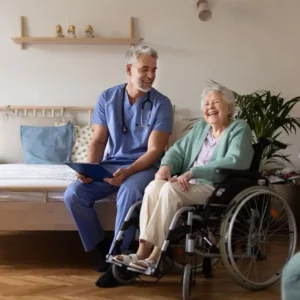 elder person on wheelchair adapt a home