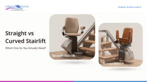 Straight vs Curved Stairlift
